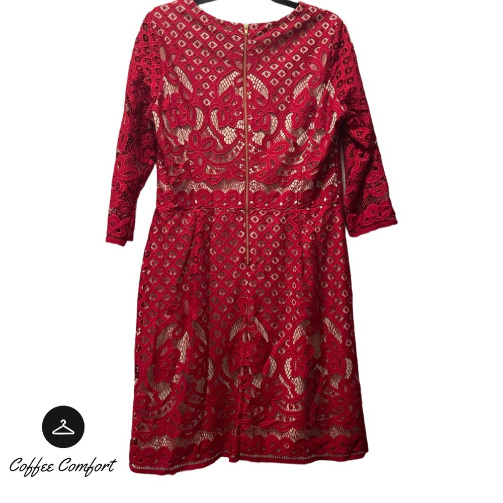 Women's Crochet Lace Fit and Flare Dress | Size 14 - Picture 5 of 5